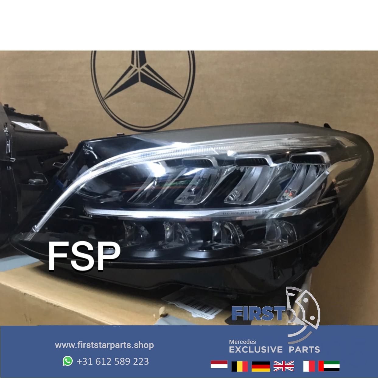 W205 koplamp Facelift High Performance links origineel Merce, Utilisé, -, -, Enlèvement ou Envoi