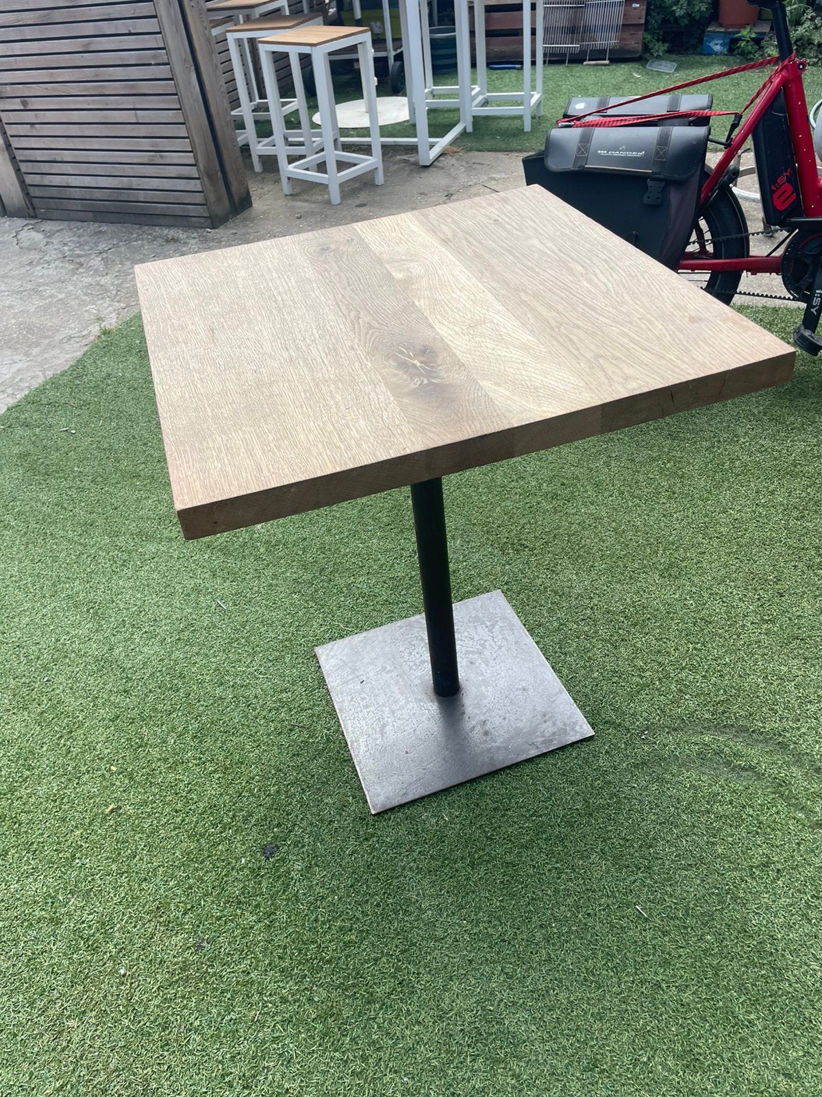 Eiken horeca tafels 10 stuks, Ophalen, Gebruikt, Meubilair