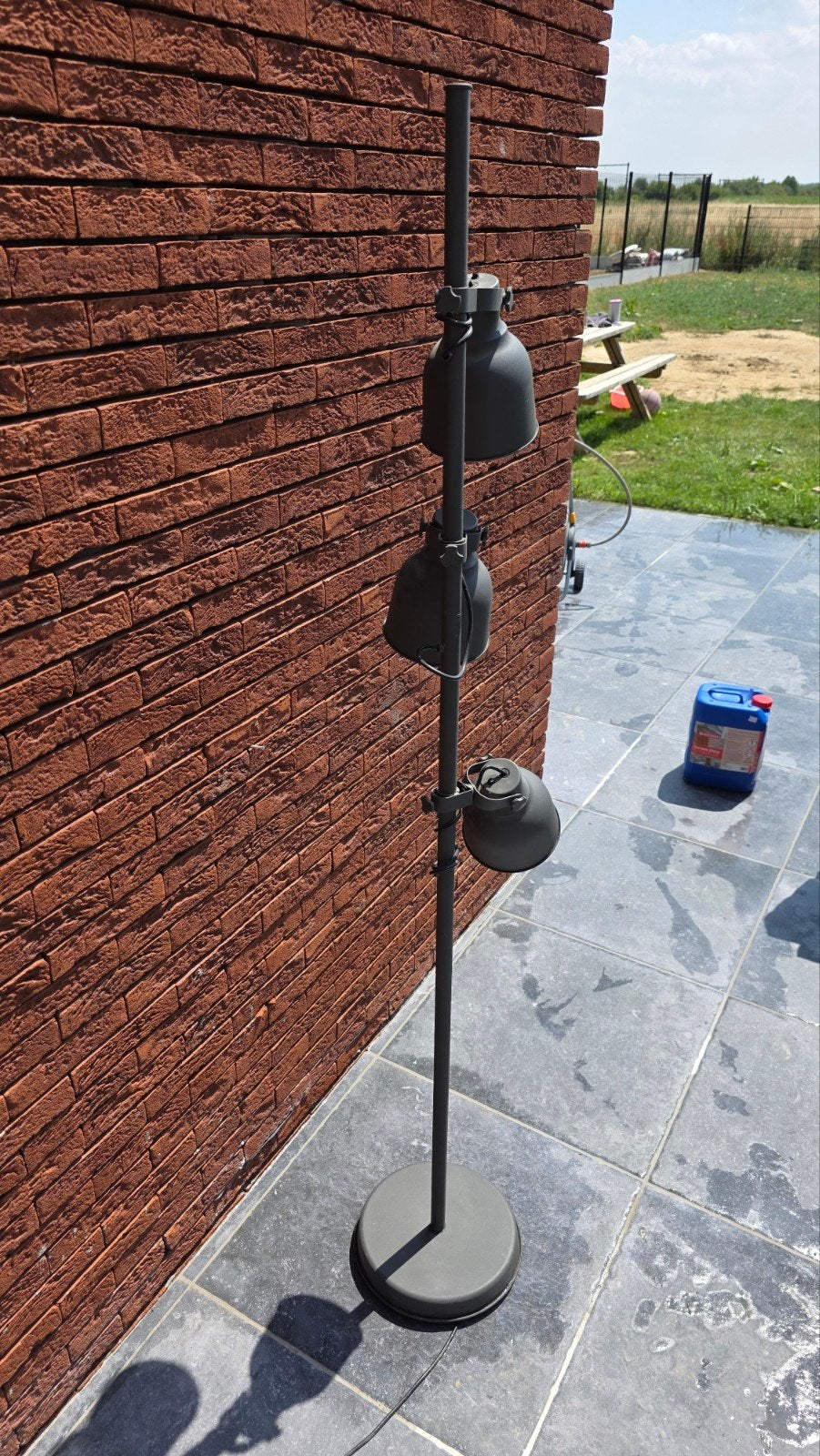 Lampadaire IKEA avec 3 spots orientables, Enlèvement, Lampadaire