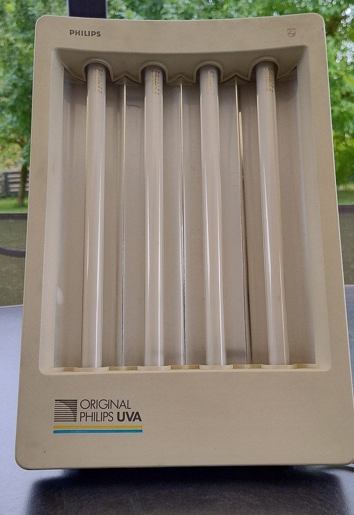 Philips UVA Solarium Facial type HP3147/A, Elektronische apparatuur, Zonnebanken en Gezichtsbruiners, Ophalen of Verzenden, Gebruikt