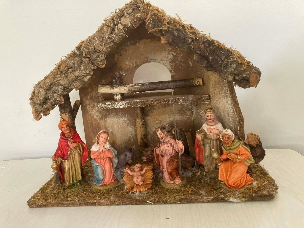 Oude Vlaamse Kerststal met 8 beeldjes, Enlèvement ou Envoi, Utilisé
