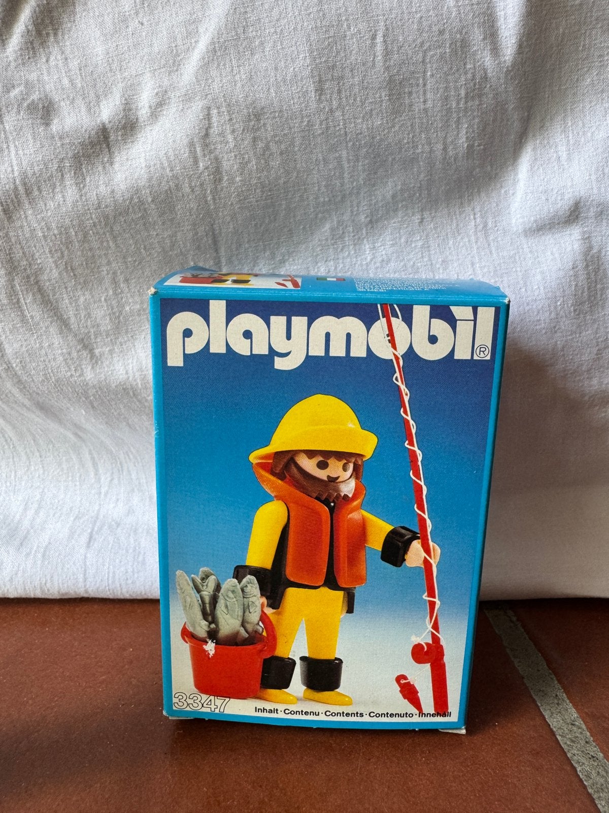 Playmobil 3347 – Visser / Diepzeevisser + Doos (1978), Kinderen en Baby's, Speelgoed | Playmobil, Ophalen, Gebruikt, Losse onderdelen