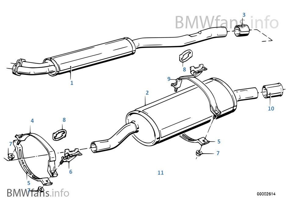 1 ligne d échappement BMW e30  320/323i très bon etat, Enlèvement ou Envoi, BMW