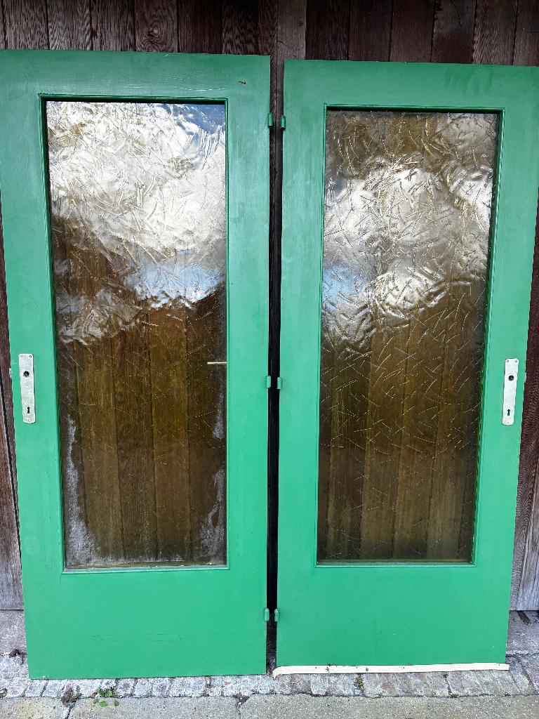 Binnendeuren met glas, Doe-het-zelf en Bouw, Deuren en Vliegenramen, Ophalen, Gebruikt, Glas, Binnendeur