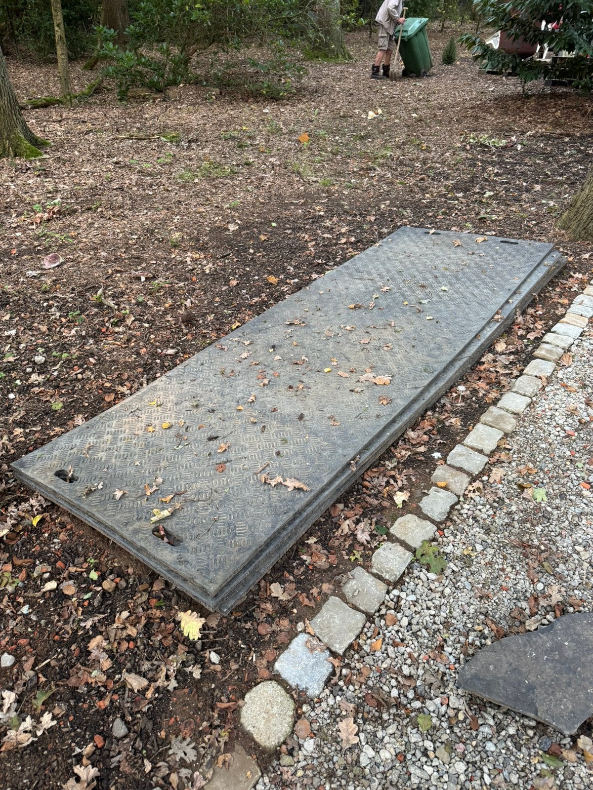 Kunstof Rijplaten 4 stuks, Doe-het-zelf en Bouw, Ophalen, Gebruikt, Overige materialen, 20 tot 50 mm