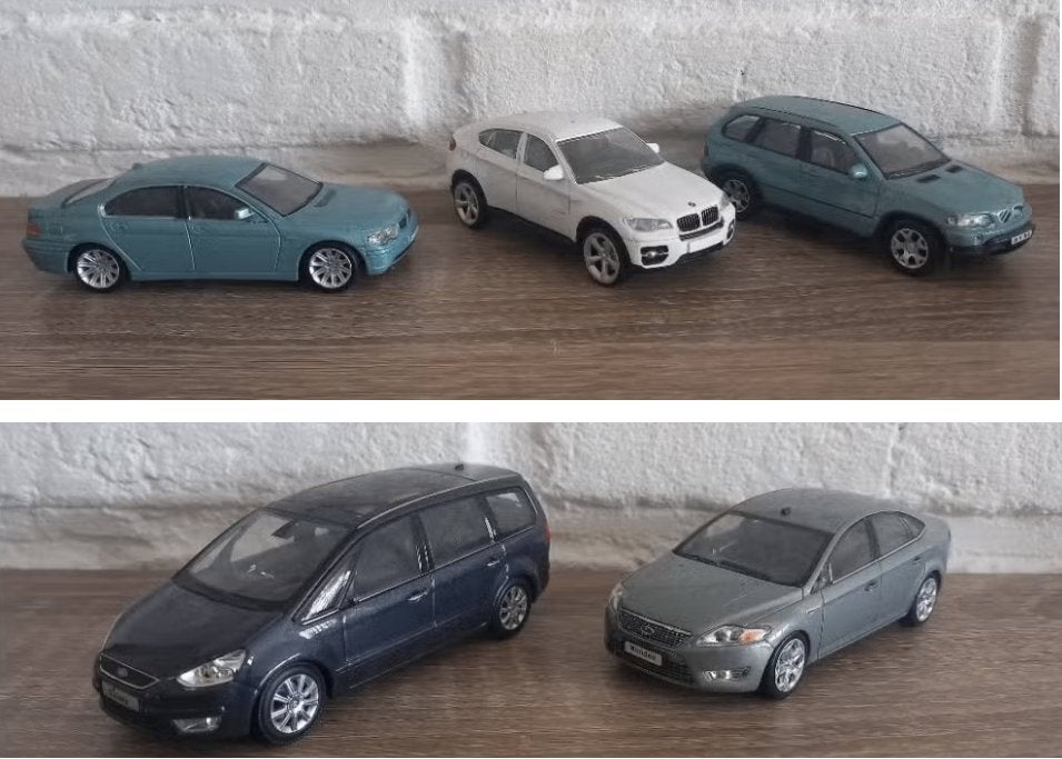 Bmw 7 serie, X5, X6, Ford Mondeo & Galaxy, 1:43 Minichamps, Ophalen, Auto, MiniChamps