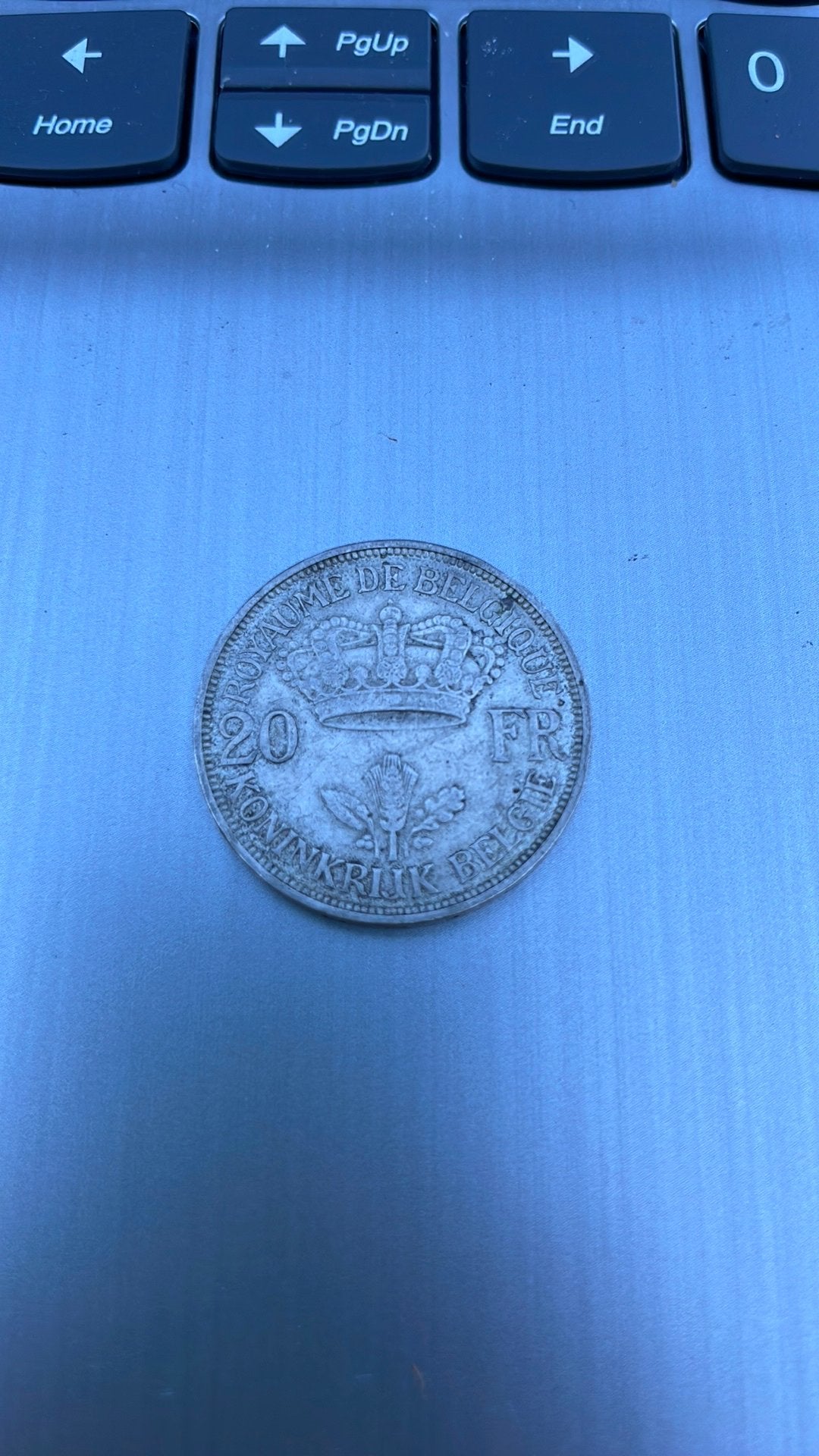 20 FR BELGIE 1934 (pos B), Ophalen, Zilver