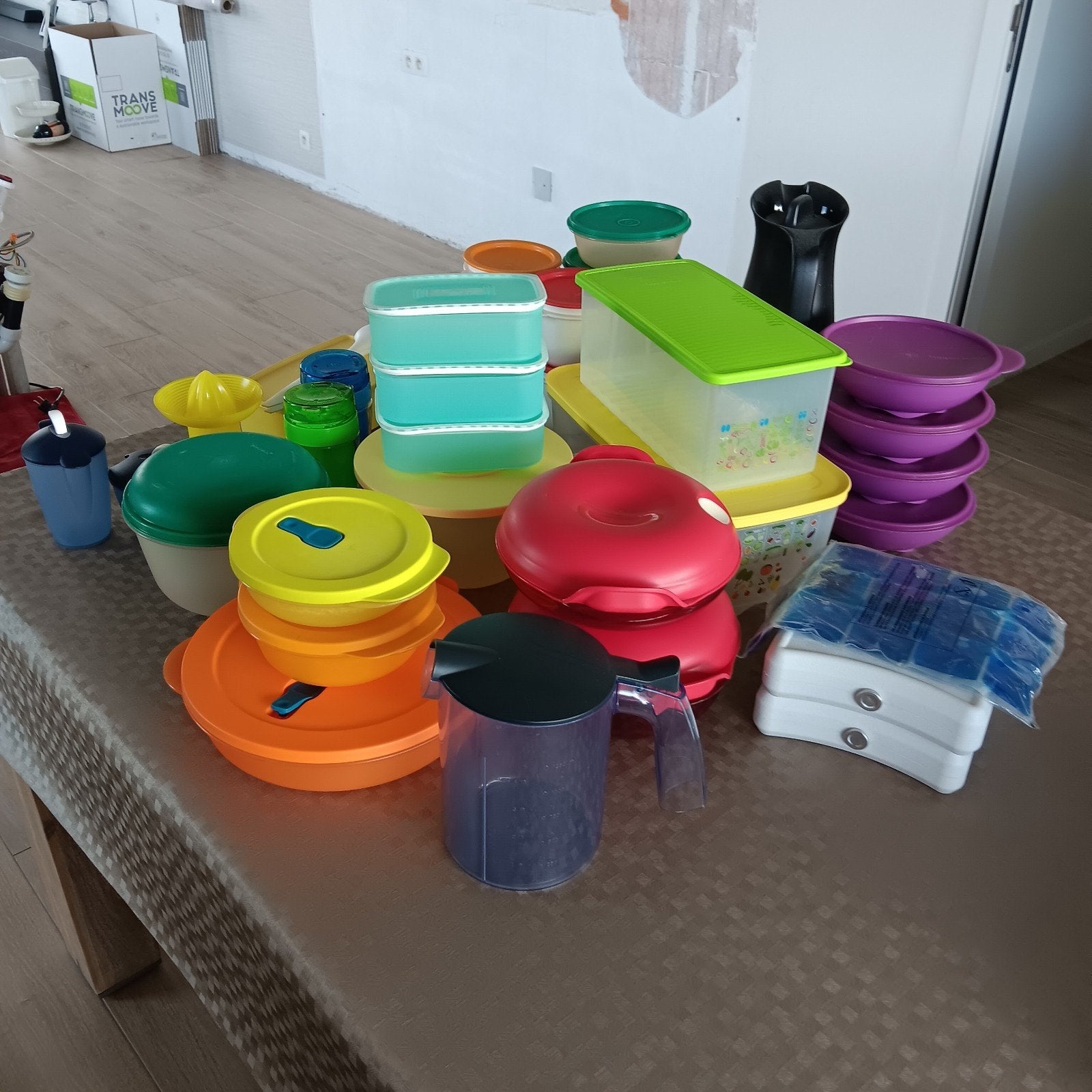 Grote partij tupperware ruimtemakers, kommen, keukenhulpjes, Ophalen, Gebruikt