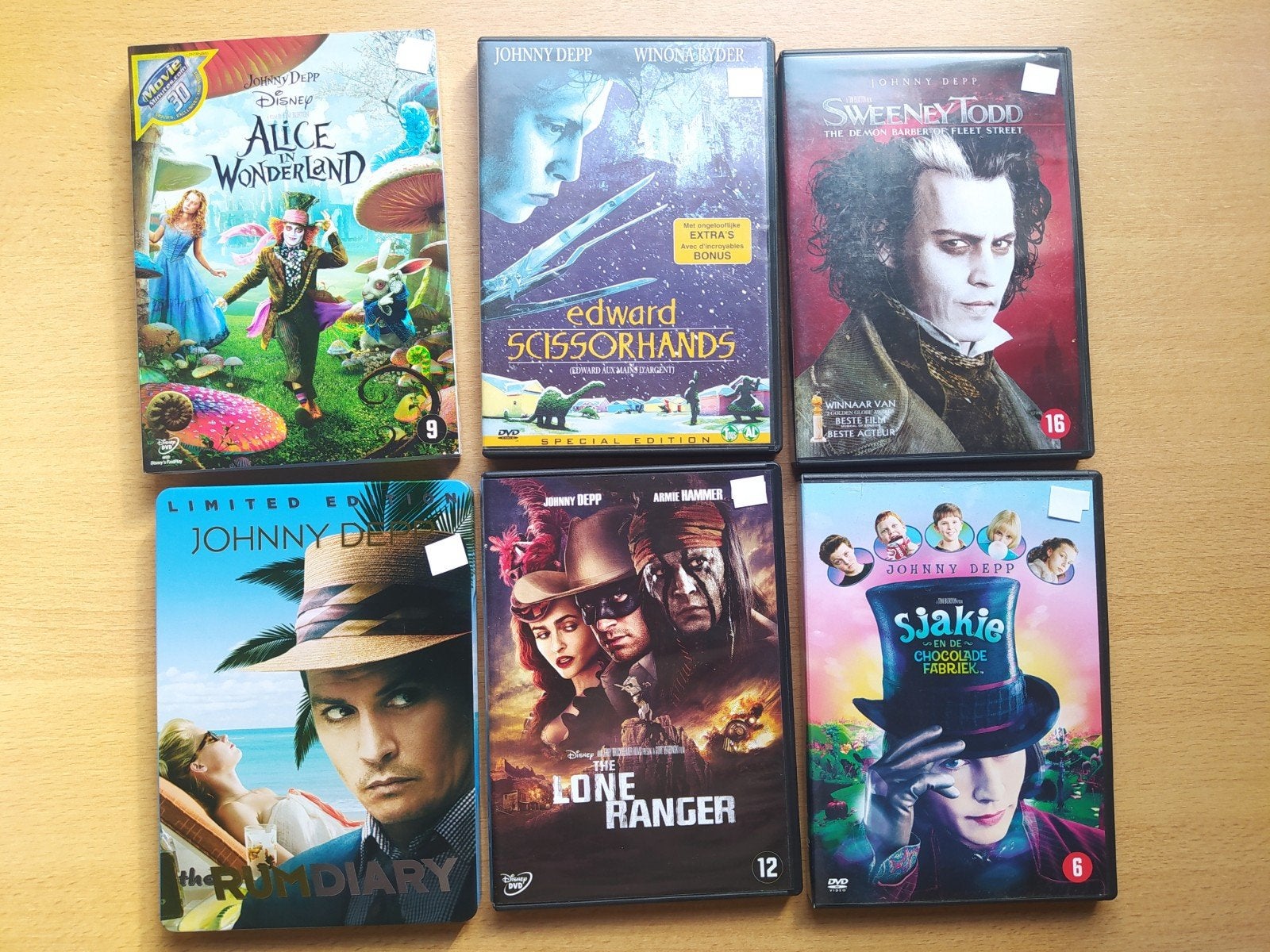 Dvd's met Johnny Depp 

3 euro per stuk
Behalve Johnny Depp, Ophalen of Verzenden