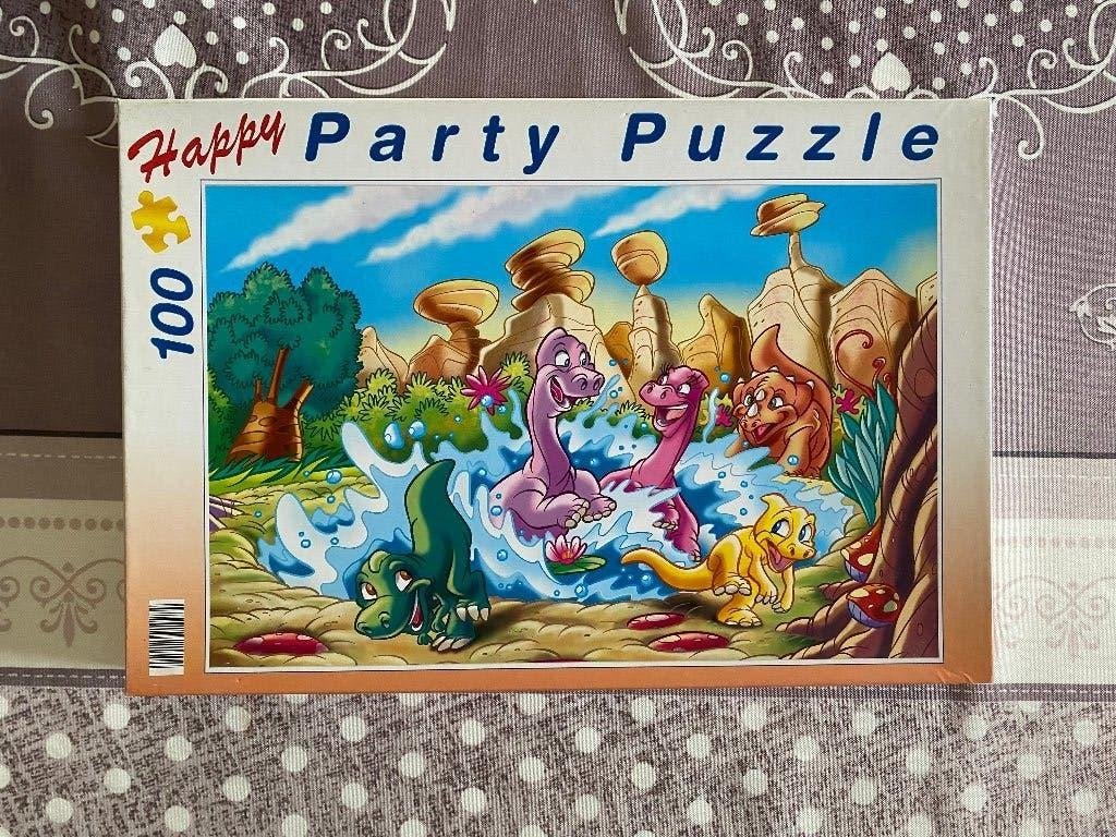 Happy Party Puzzle, Kinderen en Baby's, Ophalen of Verzenden, Meer dan 50 stukjes, Zo goed als nieuw, 4 tot 6 jaar