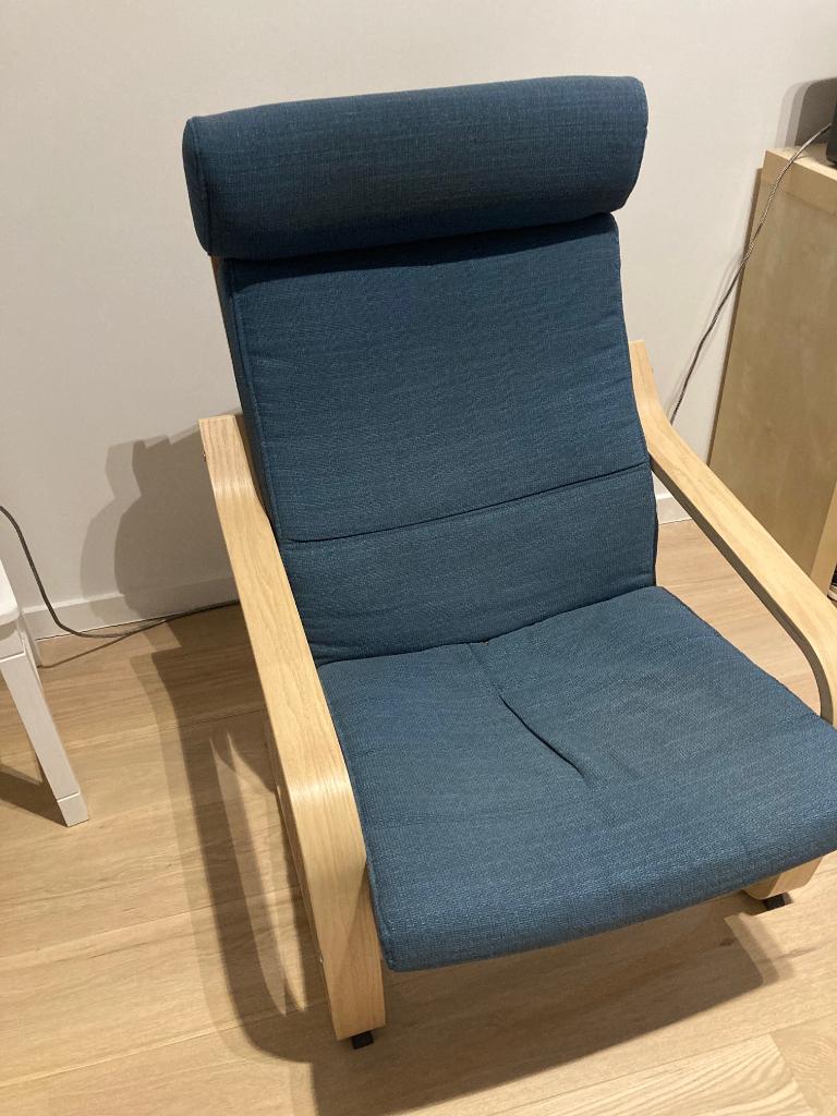 Ikea fauteuil, Maison & Meubles, Fauteuils, 100 à 125 cm, Comme neuf, Enlèvement, Bois