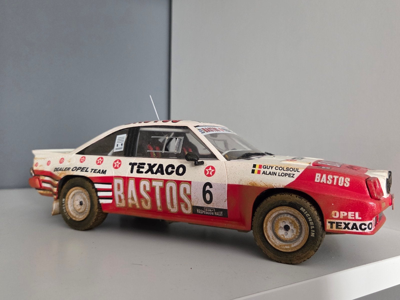 Opel Manta Bastos Colsoul miniatuurrally, Ophalen of Verzenden