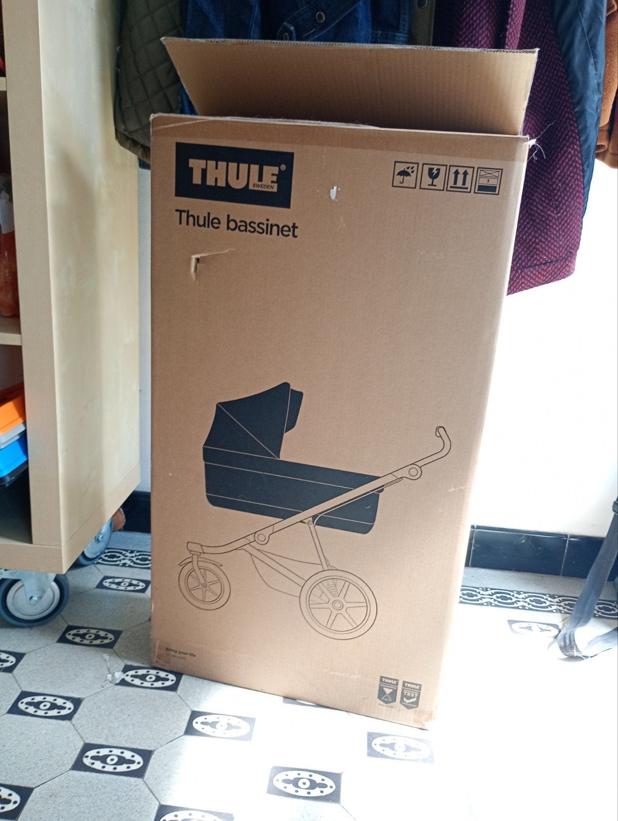Thule Urban Glide 3/4 bassinet, Enlèvement, Comme neuf, Autres marques, Ombrelle