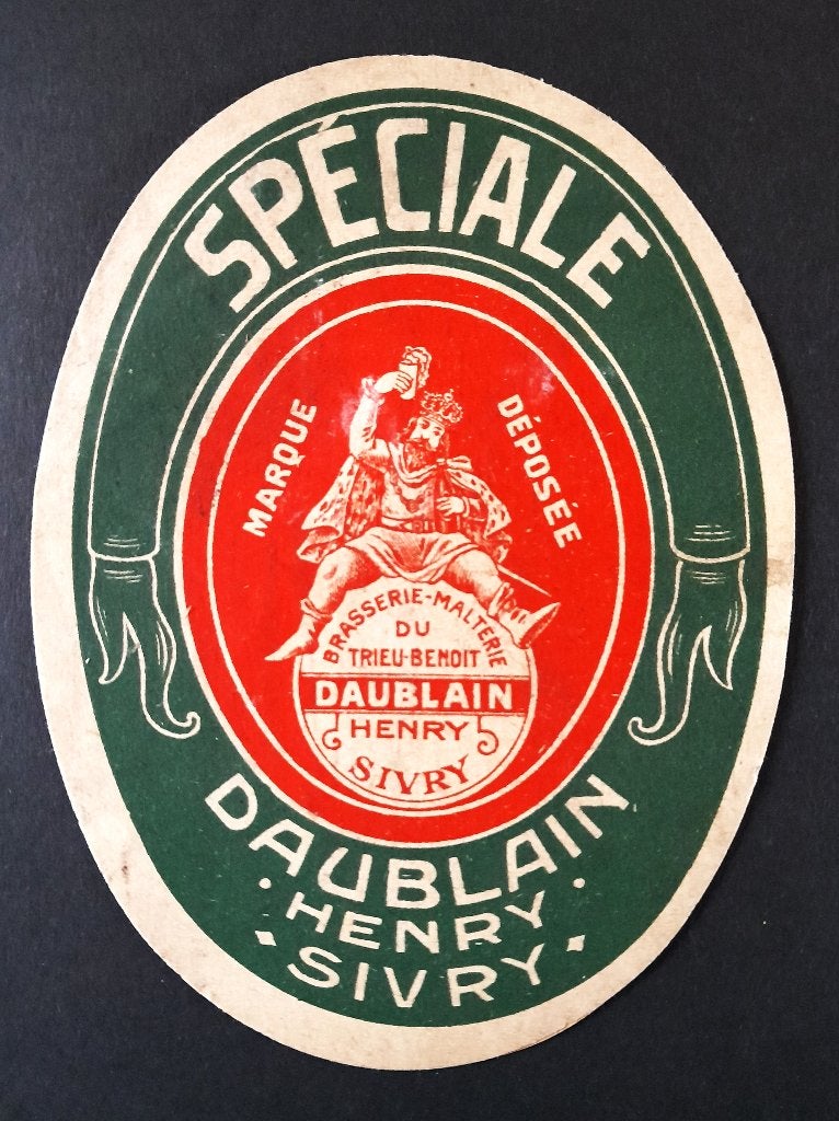 Etiquette. Brasserie Daublain à Sivry., Envoi, Utilisé, Autres types, Autres marques