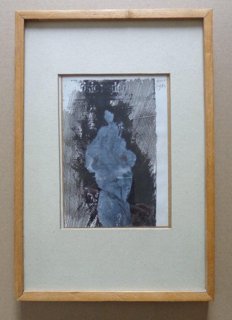BEN GENAUX / FIGUUR / ORIGINEEL WERK / 39x27cm / KADER / SIG, Antiquités & Art, Enlèvement ou Envoi, Sous verre, Figures, Papier/carton