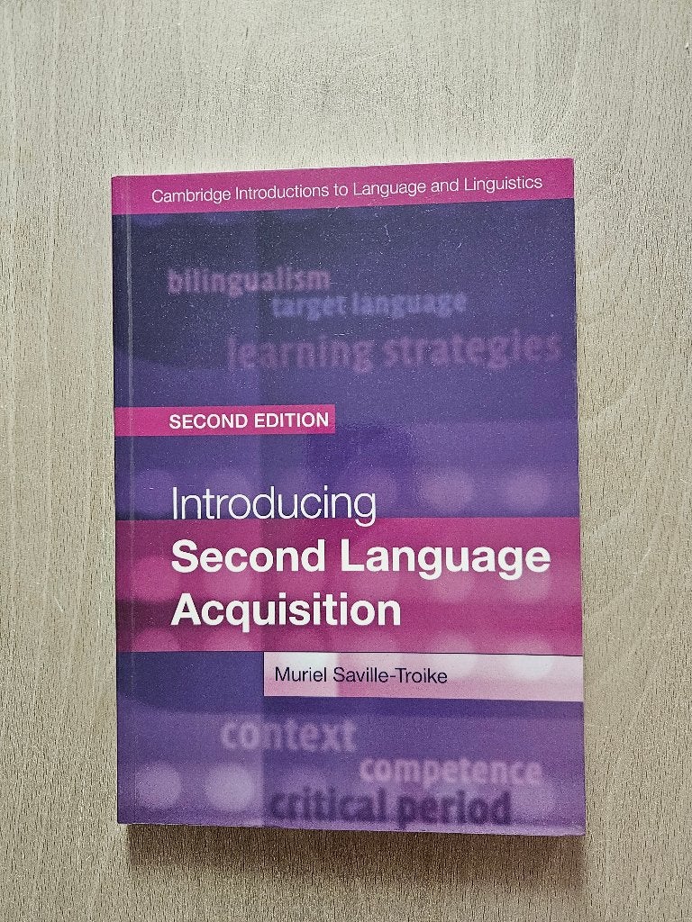 Introducing Second Language Acquisition - Saville-Troike, Ophalen of Verzenden, Zo goed als nieuw
