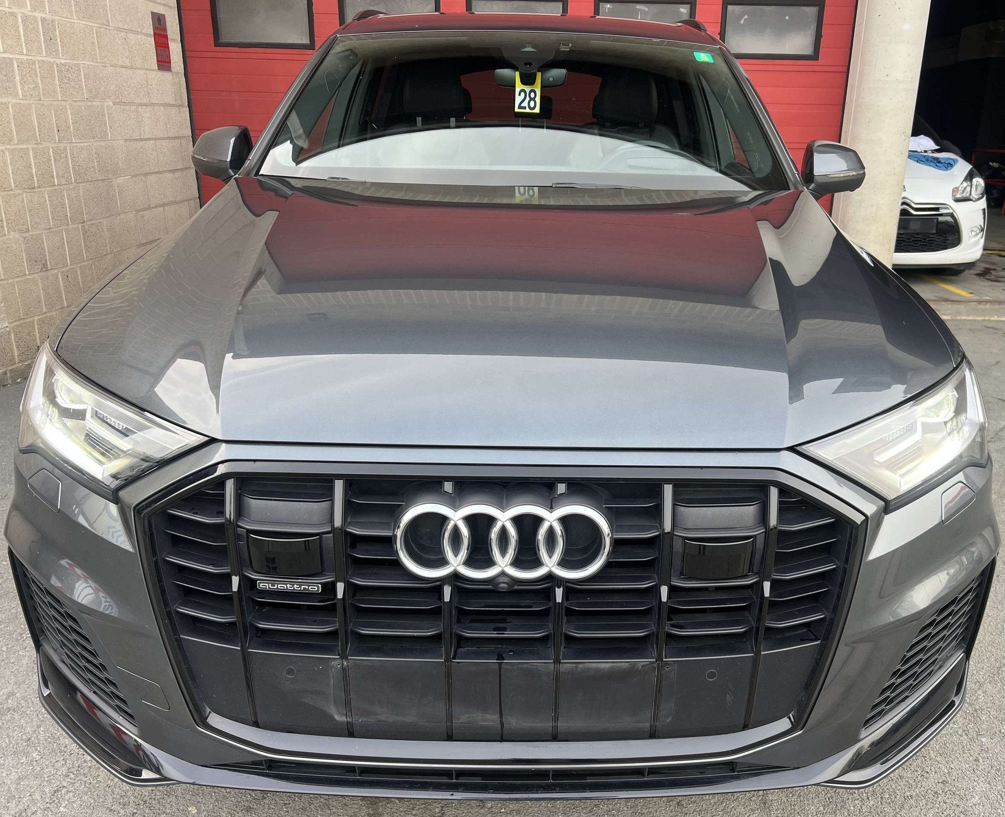 Audi Q7 PHEV 55 TFSi e Quattro S line OPF (34.628 HTVA), Autos, Cuir, Argent ou Gris, Achat, Euro 6