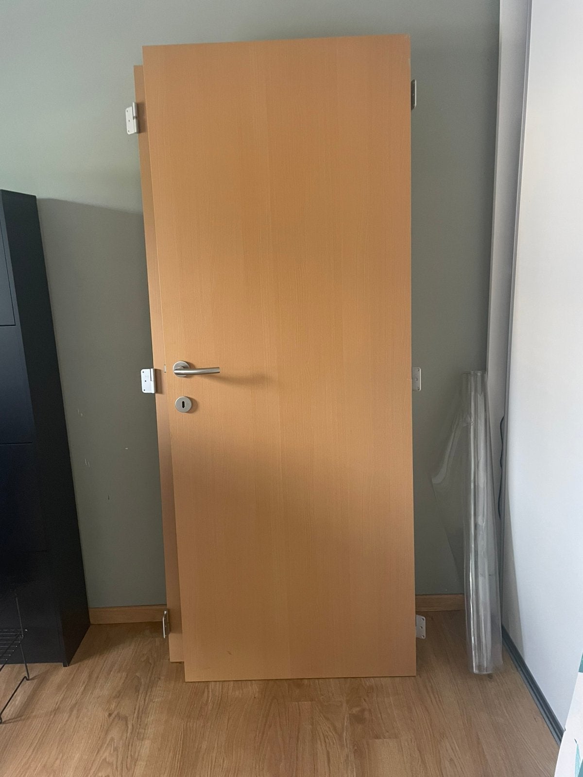5 binnendeuren laminaat beuk met beslag, Doe-het-zelf en Bouw, Ophalen, Gebruikt, 80 tot 100 cm, Binnendeur