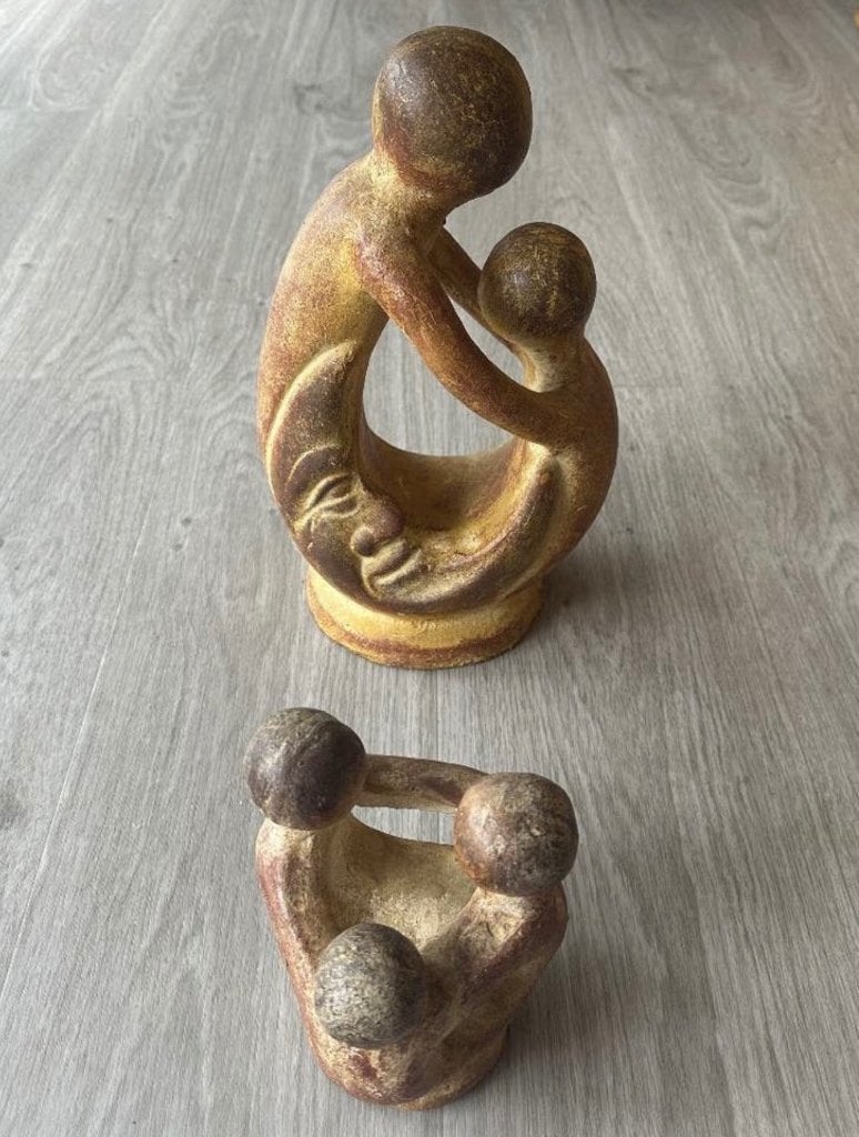 2 Nieuwe Latijns-Amerikaanse terracotta standbeelden - 40€, Ophalen of Verzenden, Nieuw, Mens