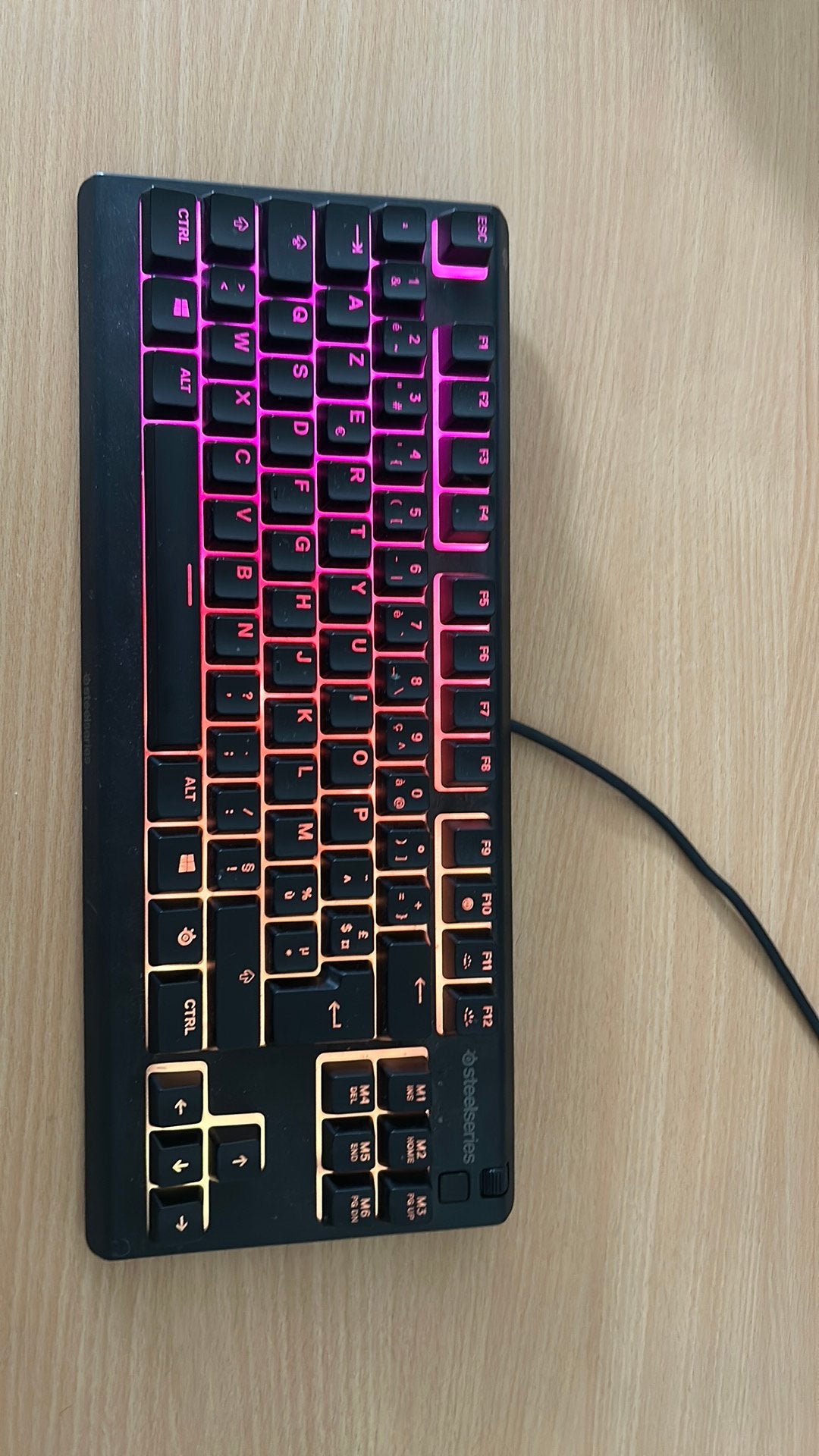 Steelseries keyboard, Computers en Software, Toetsenborden, Gaming toetsenbord, Azerty, Ophalen of Verzenden, Zo goed als nieuw