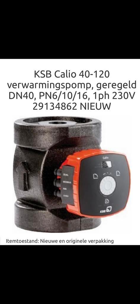 Nieuwe KSB Calio 40-120 verwarmingspomp, Ophalen, Nieuw, Overige typen, Hoog rendement (Hr)
