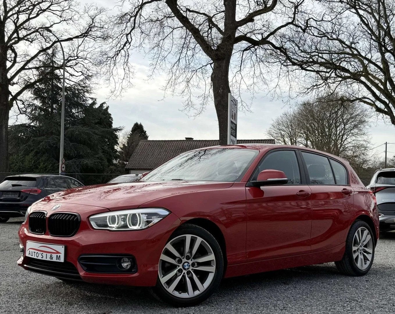 BMW 1 Serie 116 i Sport line 2019 Led Zetelverw. CruiseC. Ga, Auto's, Gebruikt, 5 deurs, Lichtsensor, 80 kW