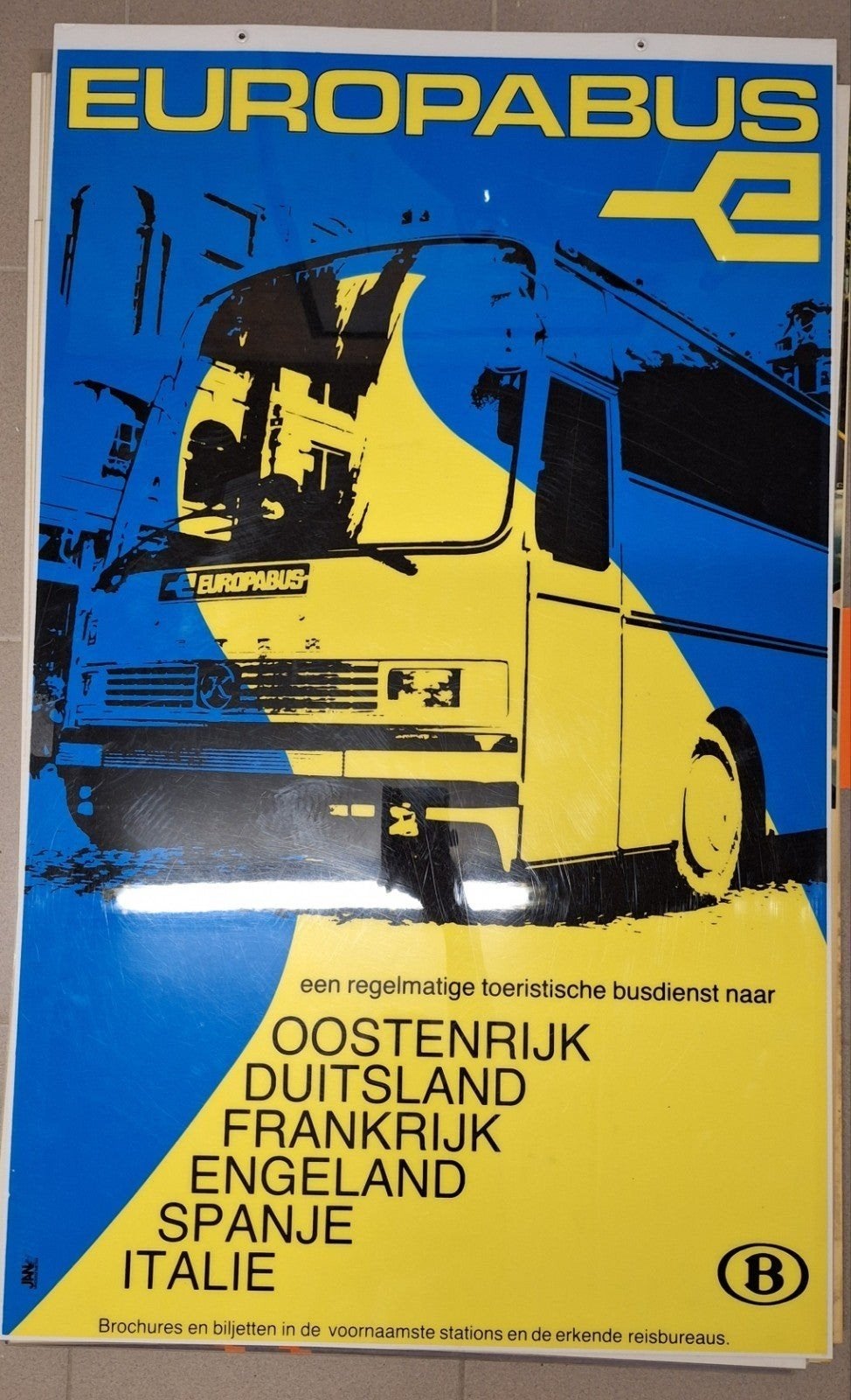 Vintage NMBS Tourposter., Ophalen of Verzenden
