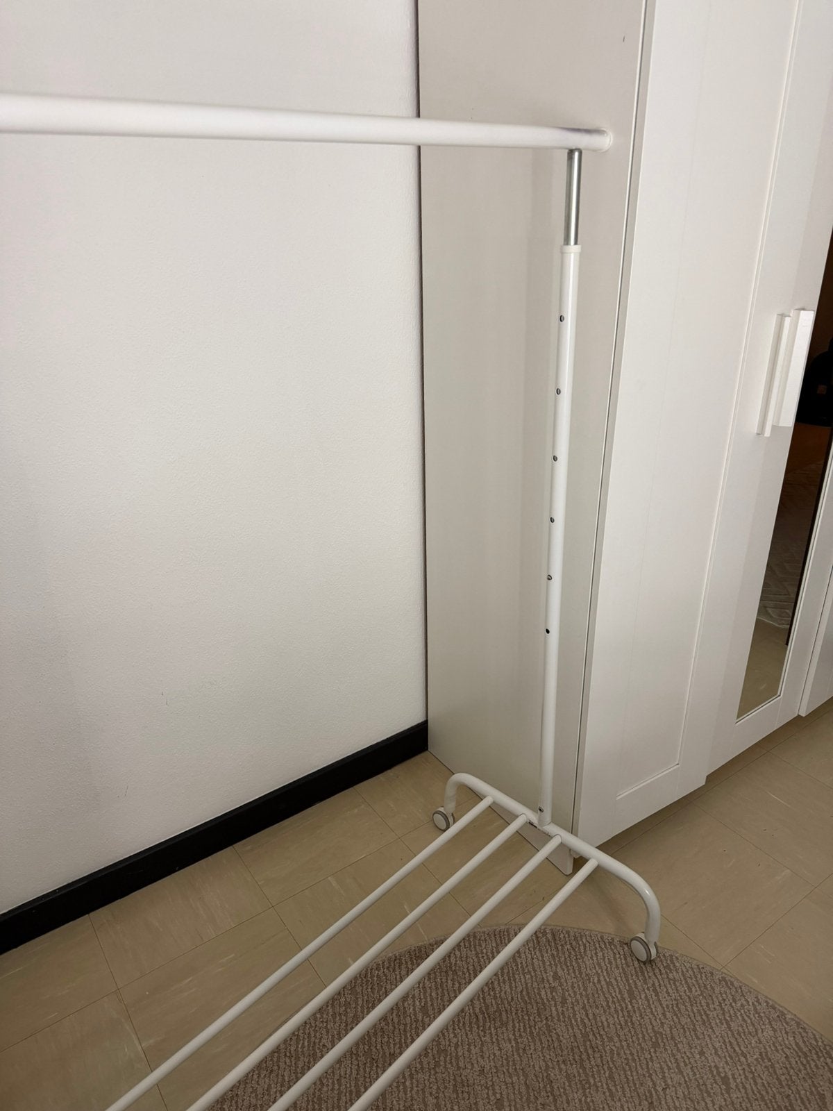 witte kleding rek, Ophalen, Gebruikt