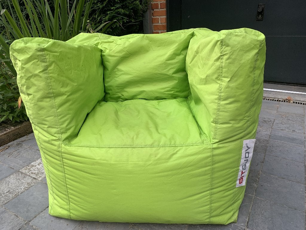 Sit&Joy Lounge Chair / zitzak / relaxzetel  Limoengroen, Huis en Inrichting, Zitzakken, Ophalen, Groen, Zitzakstoel