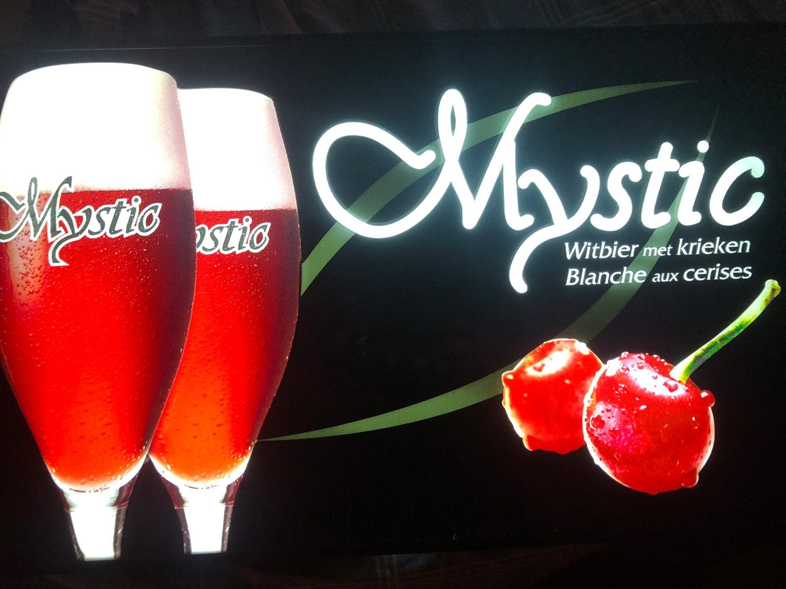 Mystic lichtreclame, Verzamelen, Merken en Reclamevoorwerpen, Ophalen of Verzenden, Zo goed als nieuw