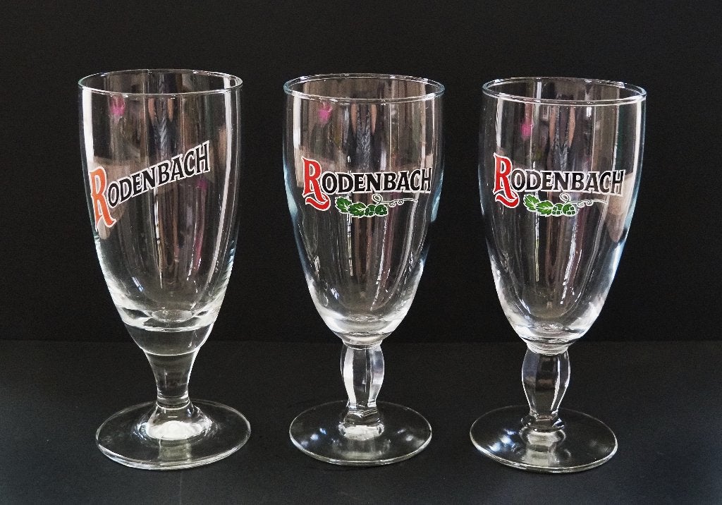 3 Bierglazen voor Rodenbach, Verre ou Verres, Enlèvement ou Envoi, Verre, Utilisé