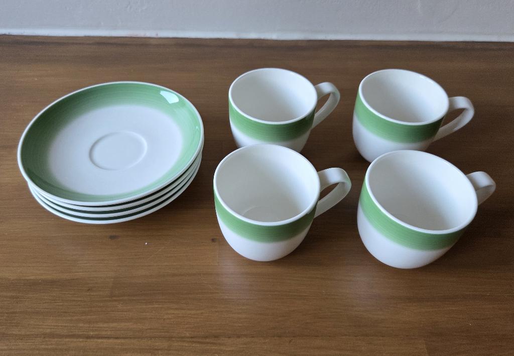 Espresso kopje Groen Villeroy & Boch, Enlèvement ou Envoi, Comme neuf, Porcelaine, Tasse(s) et/ou soucoupe(s)