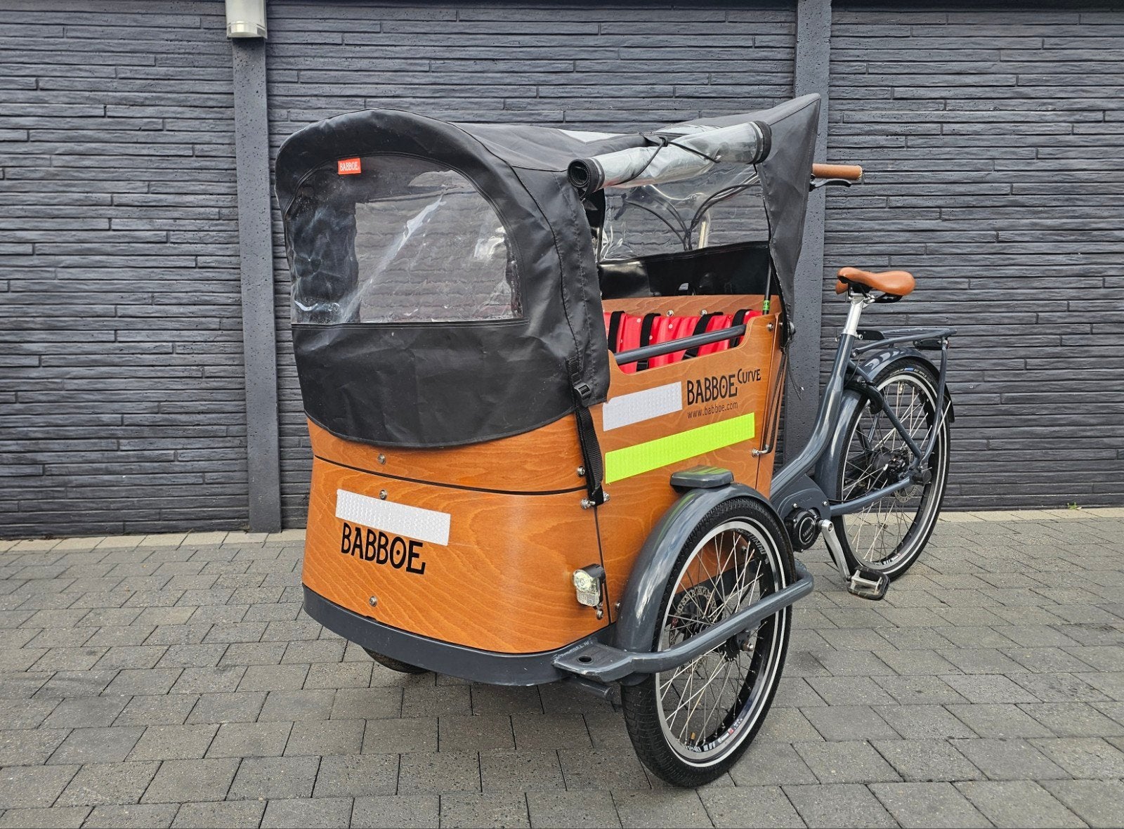 E-bakfiets BABBOE Curve Mountain yamaha middenmotor, Fietsen en Brommers, Ophalen, Zo goed als nieuw, 4 kinderen of meer, Elektrisch
