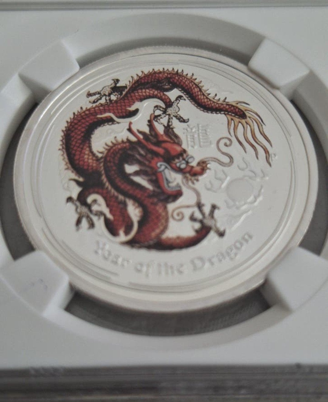 Prachtige Zilveren Munt: 2012 Lunar Year of the Dragon (NGC), Ophalen of Verzenden