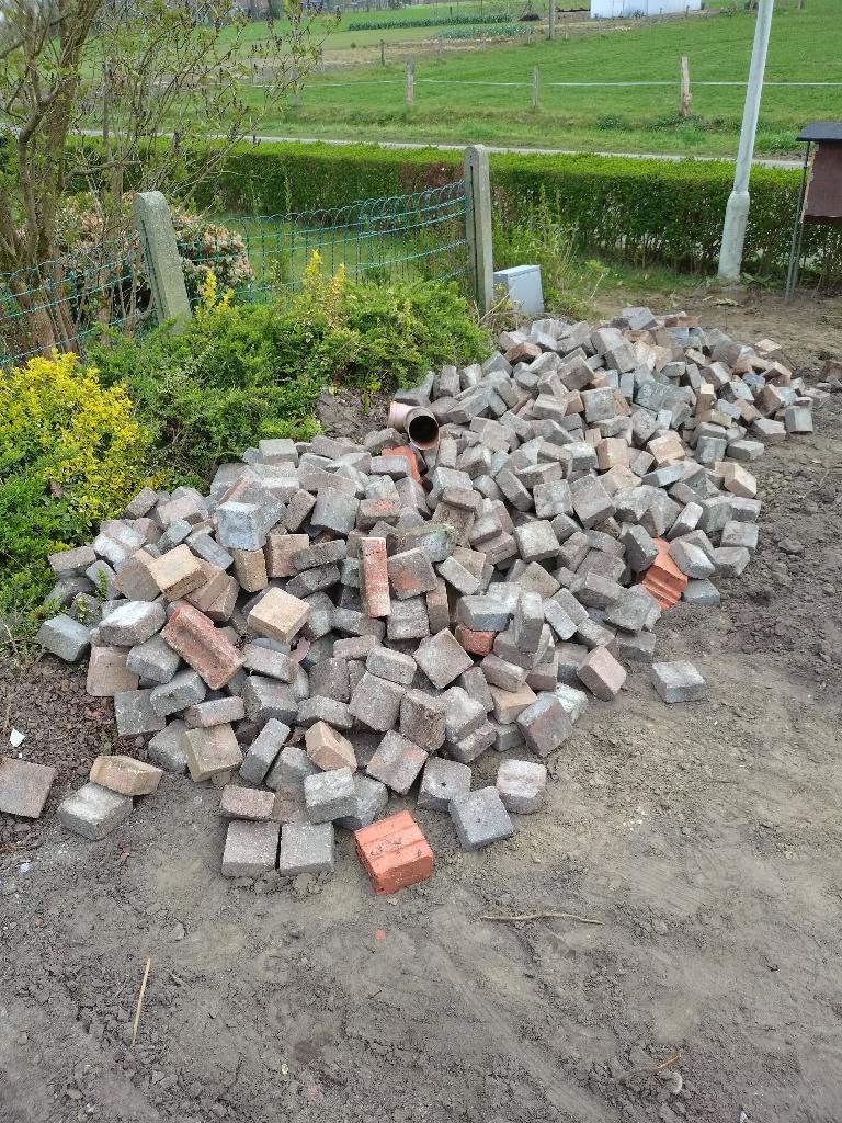 beton klinkers, Tuin en Terras, Ophalen, Klinkers, Zo goed als nieuw, 10 m² of meer