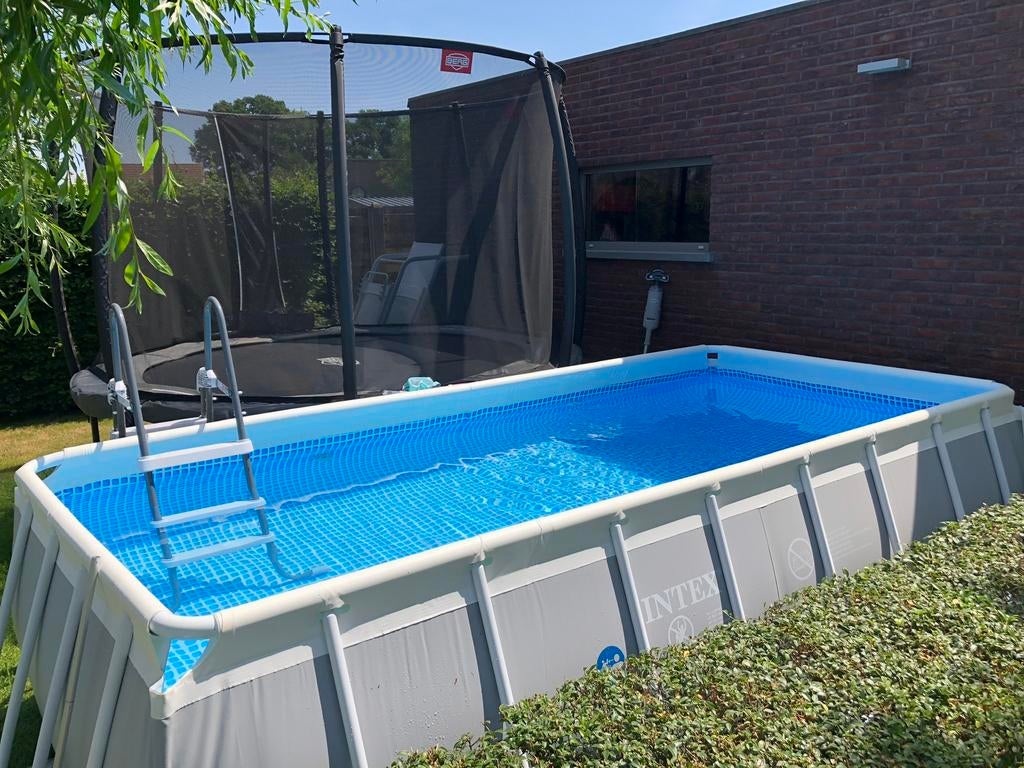 +++ 💦 Intex zwembad 4x2 meter, hoogte 1 meter +++, Tuin en Terras, Zwembaden, Gebruikt, Opzetzwembad, 80 tot 120 cm, 400 cm of meer