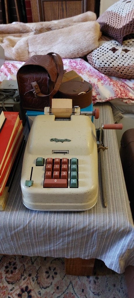 antieke rekenmachine, Ophalen, Gebruikt
