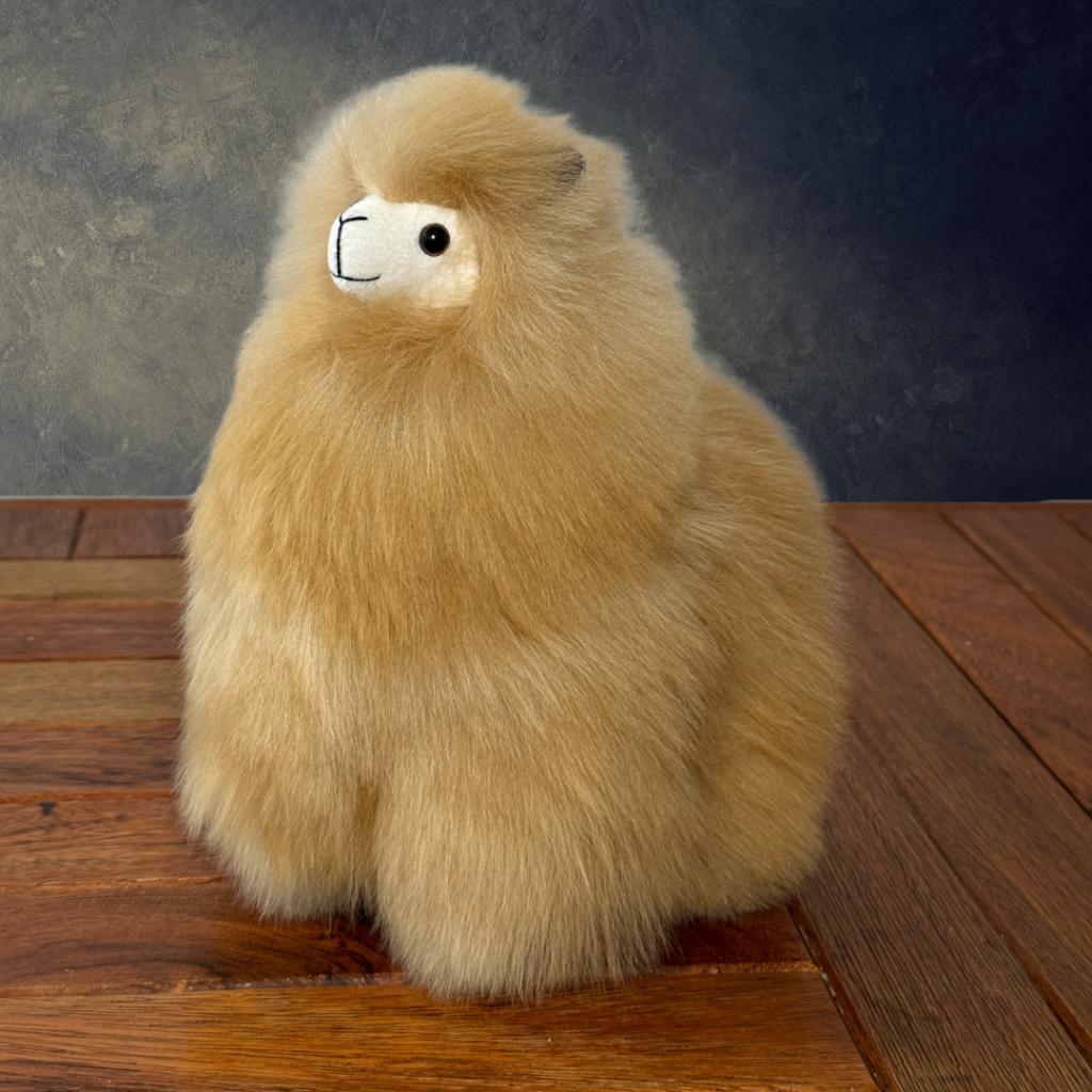 Baby Alpaka Knuffel Bruin S (15cm), Verzenden, Nieuw, Overige typen