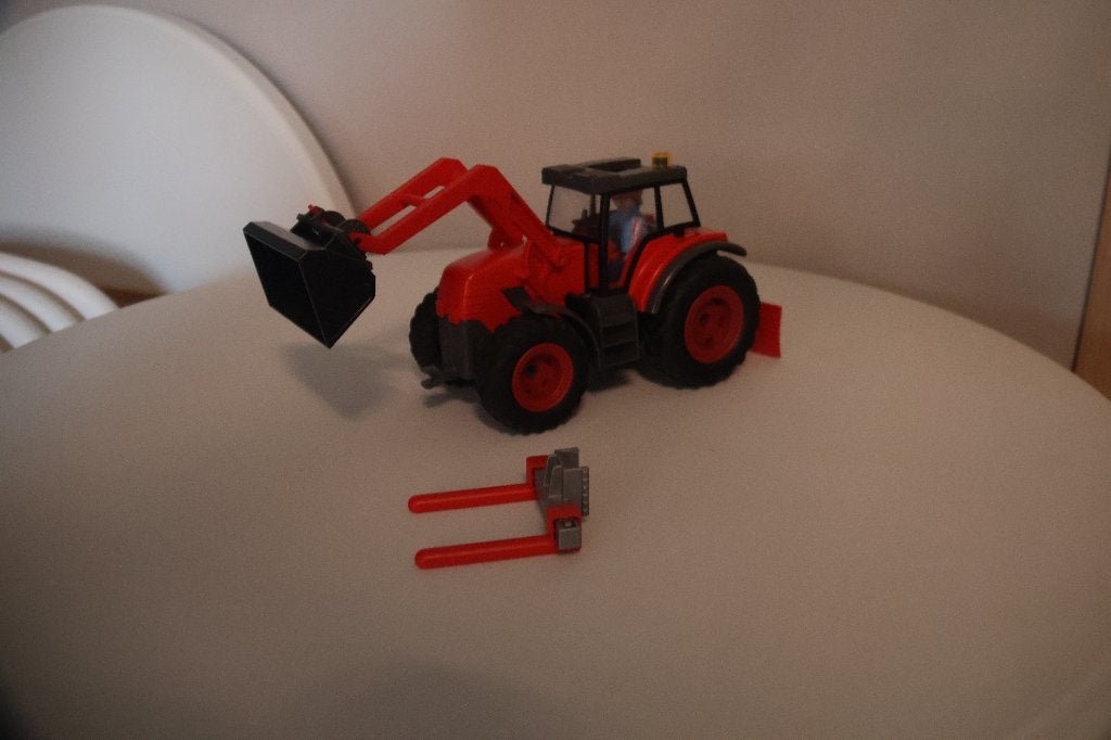 Playmobil Grote Tractor met Voorlader, Ophalen