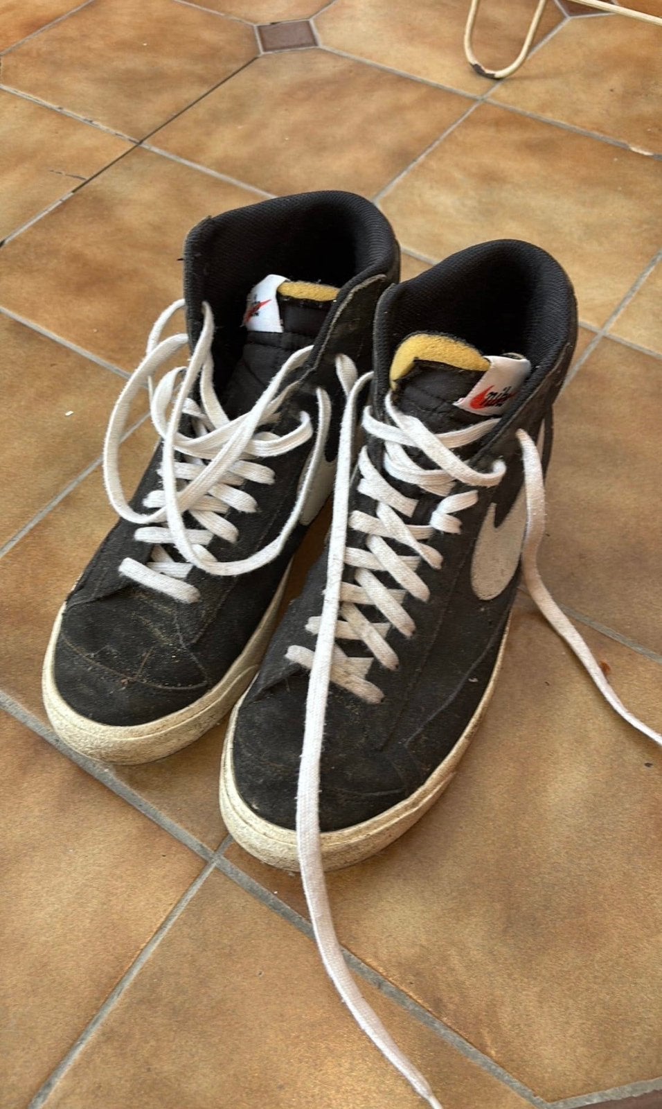 Nike Blazer, Ophalen, Gedragen, Zwart