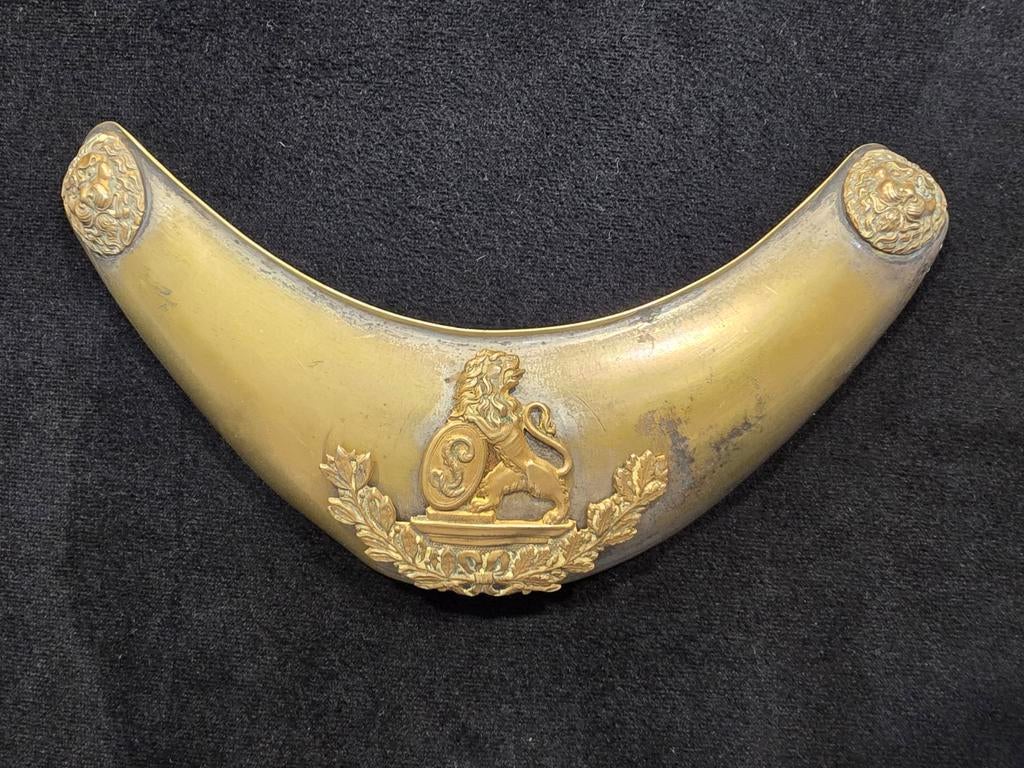 Hausse col officier belge Léopold 1er garde civique Belgique, Collections, Objets militaires | Général, Enlèvement ou Envoi