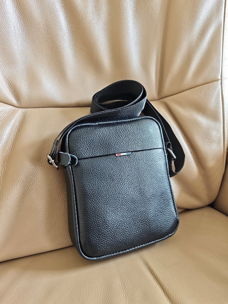 Sac à bandoulière en cuir véritable - Neuf, Neuf, Autres marques, Cuir, Enlèvement