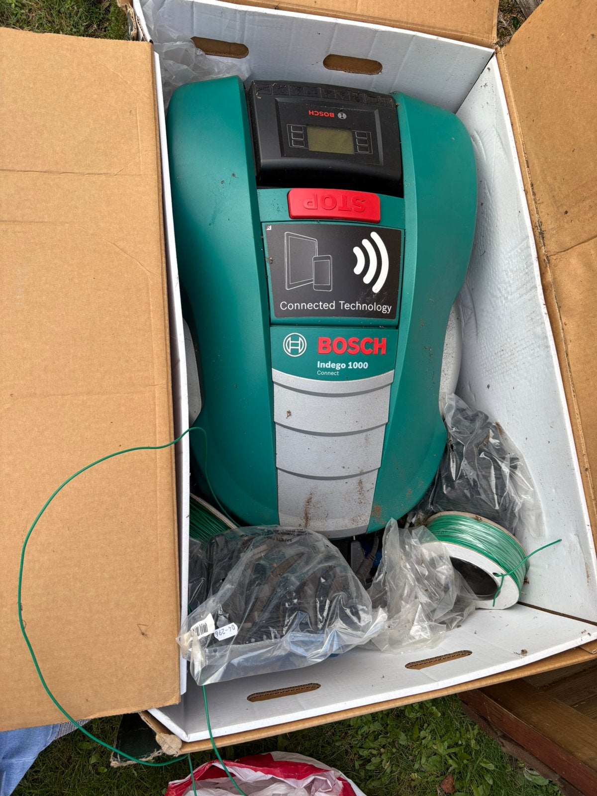 Robotgrasmaaier Bosch Indego connect, Ophalen, Zo goed als nieuw