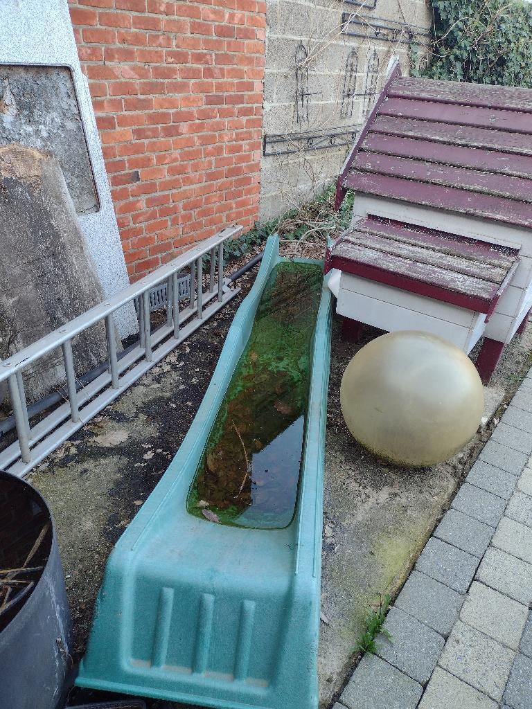 Gebruikte glijbaan - groen, Ophalen, Gebruikt