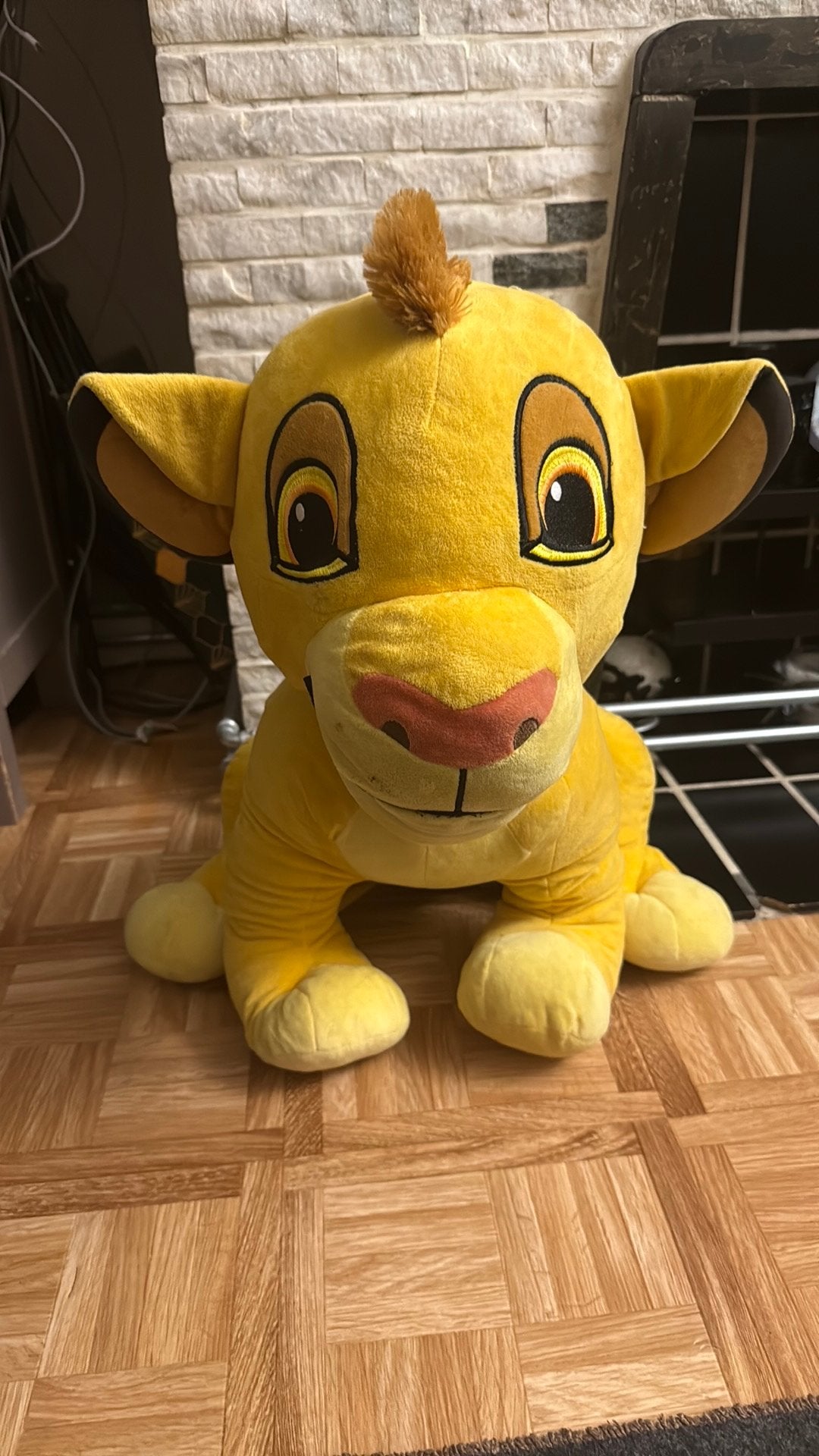 Medium groot Simba knuffel, Enfants & Bébés, Jaune, Enlèvement ou Envoi, Comme neuf, Moyen (20 à 80 cm)