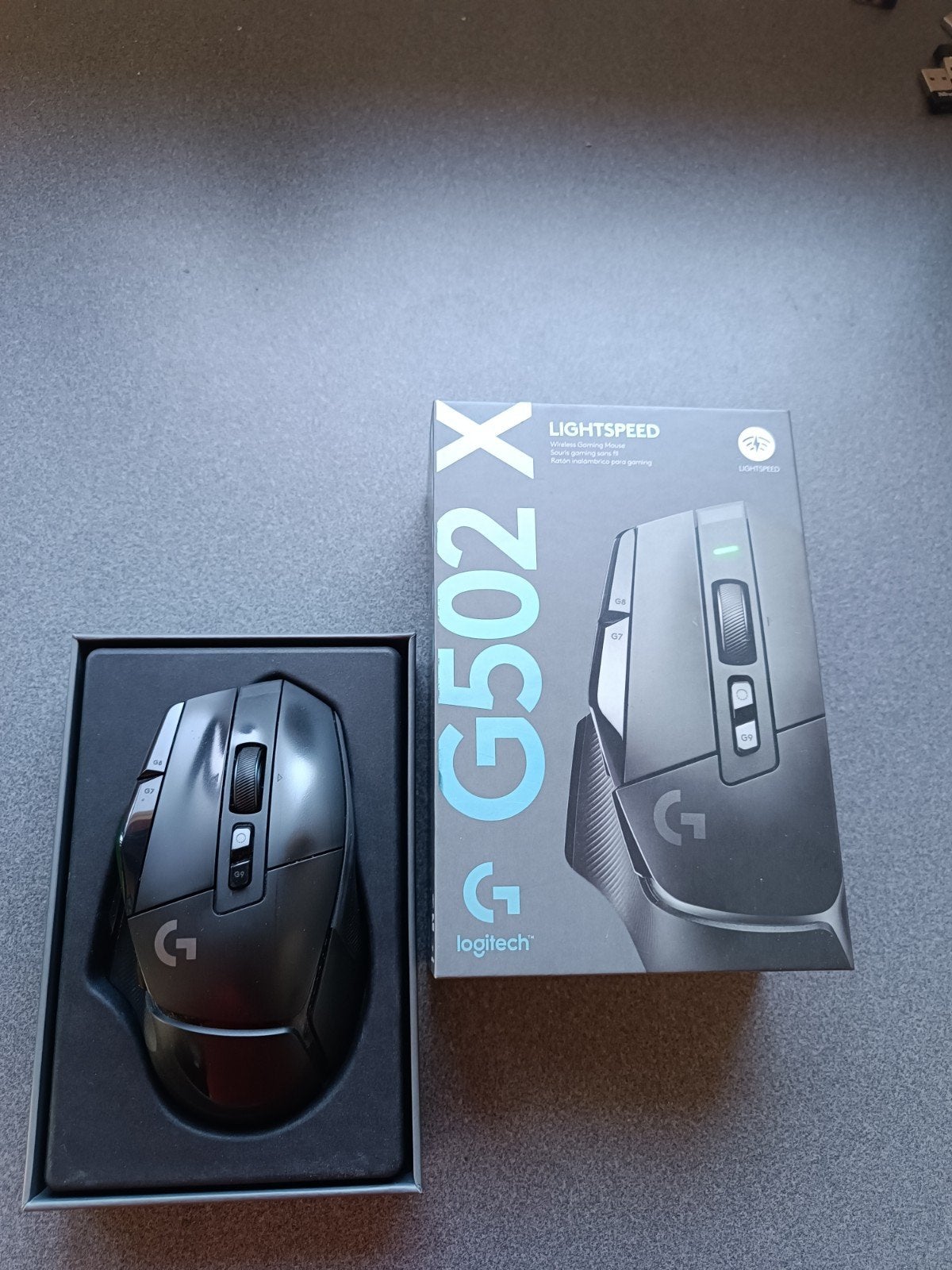 Logitech G502x lightspeed wireless gaming muis., Computers en Software, Muizen, Ophalen, Rechtshandig, Muis, Zo goed als nieuw