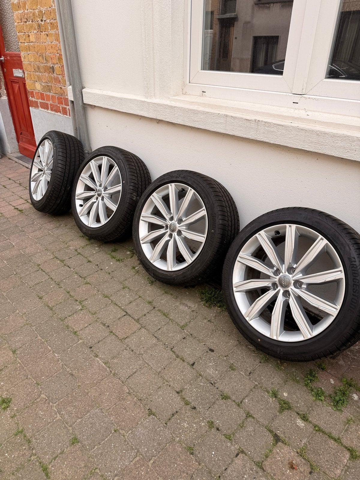 Originele Audi R19 velgen met zomerbanden, Auto's, Bedrijf, Te koop