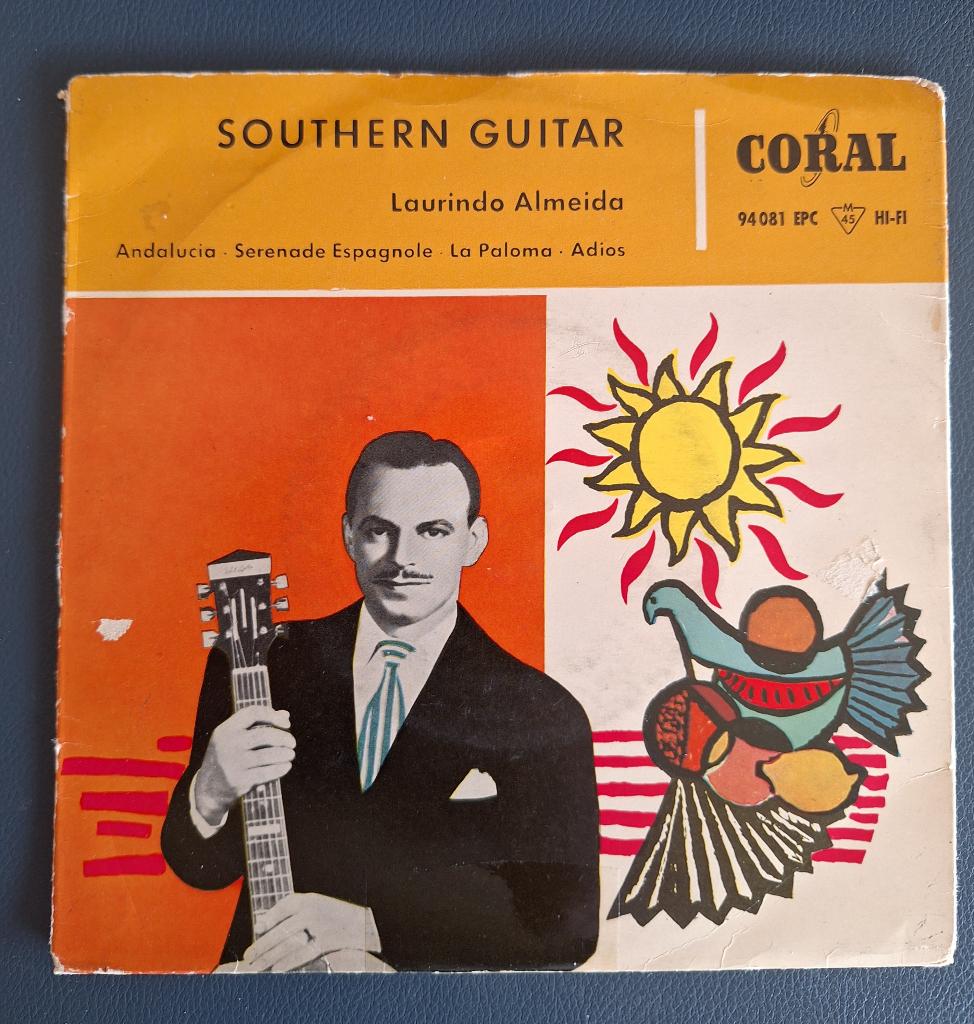 EP Coral 94081-Southern Guitar, Cd's en Dvd's, Vinyl Singles, Latin en Salsa, Voor 1960, 7 inch, Ophalen of Verzenden