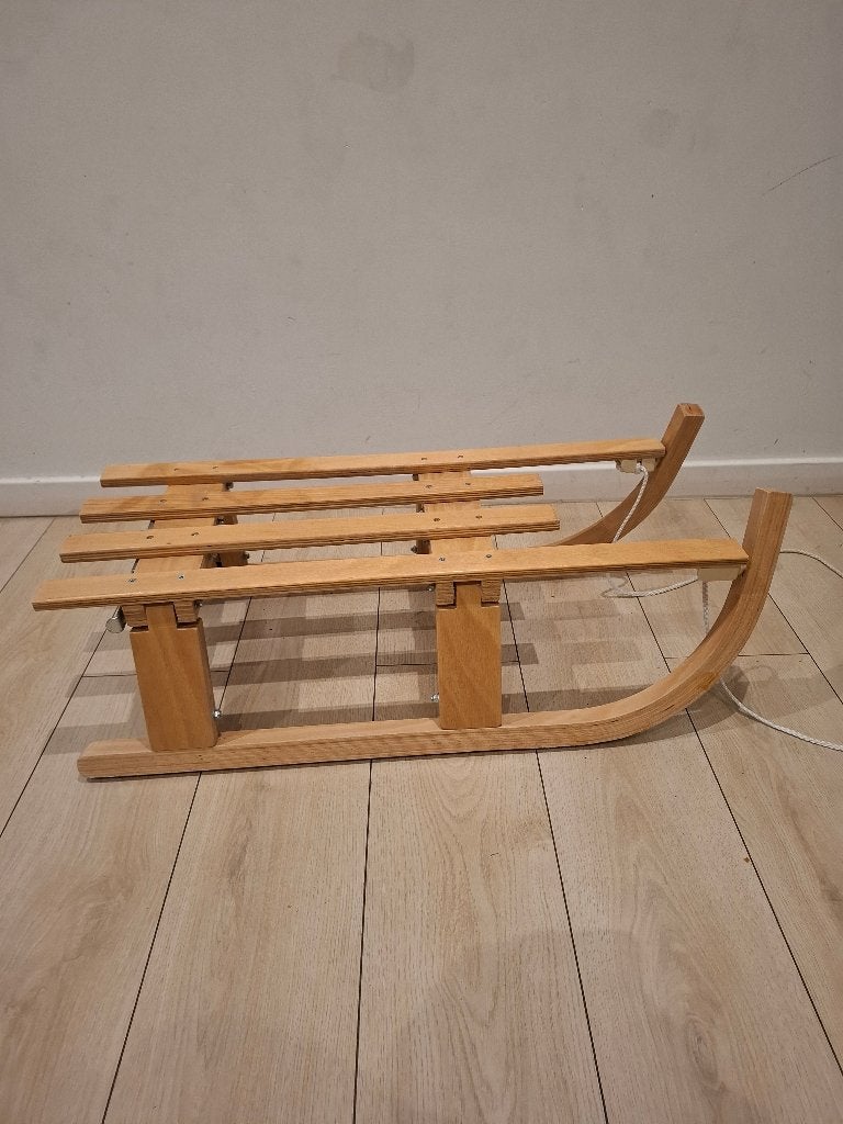 Houten inklapbare slee - opvouwbaar, Overige typen, Zo goed als nieuw, Ophalen, Overige merken