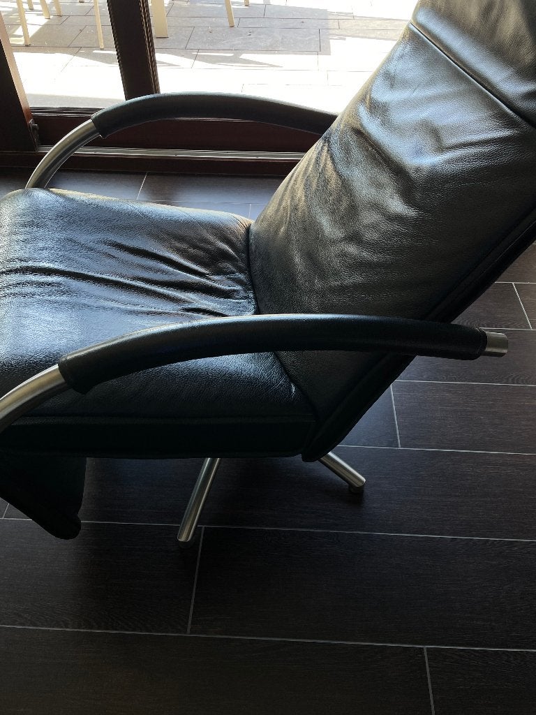 Leren relax zetel, Huis en Inrichting, Ophalen, Zo goed als nieuw, Leer
